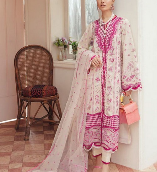 Embroidered EID Lawn Dress with Digital Print Diamond Lawn Dupatta