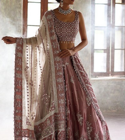 Handwork Embroidered Net Wedding Dress 2022 with Luxury Net Embroidered Shawl