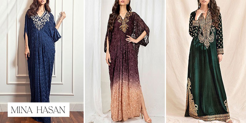 Mina Hasan Luxury Kaftan & Velvet Collection 2022