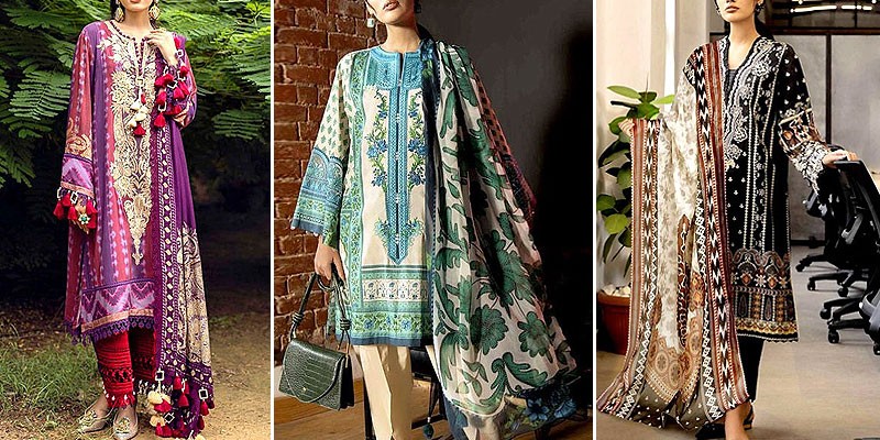 Women's Winter Khaddar Dresses Collection in Pakistan 2022-23