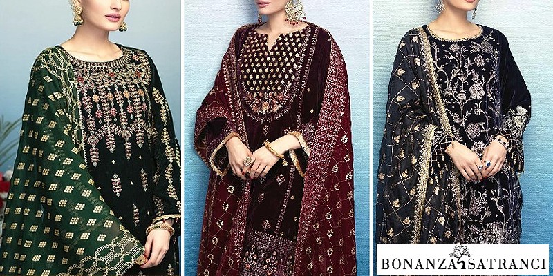 Latest Bonanza Satrangi Winter Collection in Pakistan