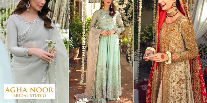 Agha Noor Fancy Wedding & Bridal Dresses Collection in Pakistan