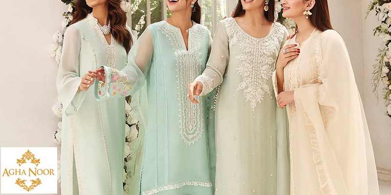 Agha Noor Fancy Wedding & Bridal Dresses Collection in Pakistan