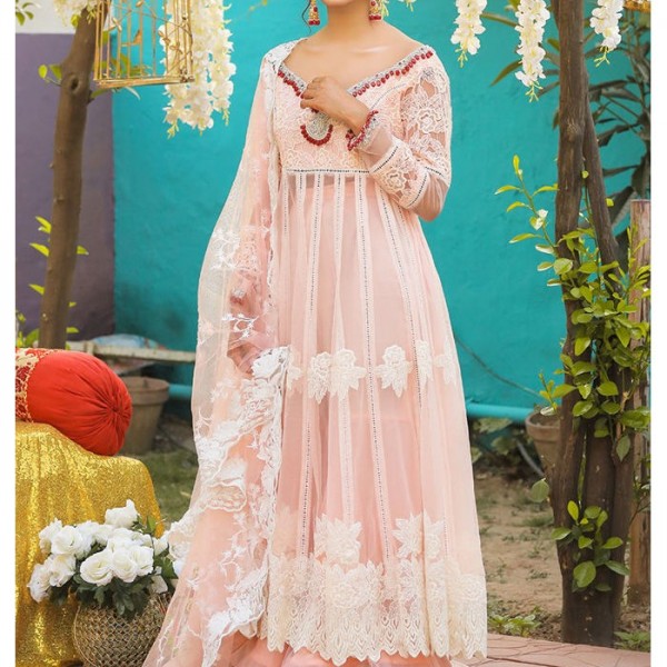 Adorable Heavy Embroidered Masoori Bridal Dress