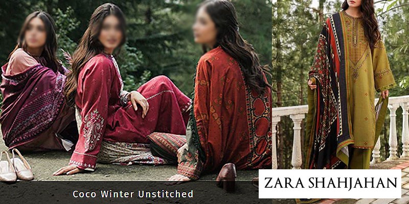 Zara Shahjahan Coco Winter Dresses Collection 2023-24