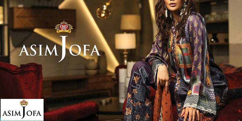 Latest Asim Jofa Luxury Lawn Collection in Pakistan