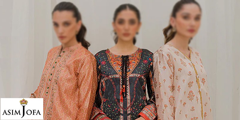 Latest Asim Jofa Luxury Lawn Collection in Pakistan