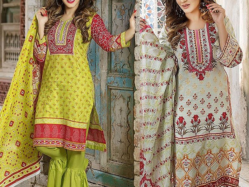 Digital All-Over Print Lawn Dress 2024 with Lawn Dupatta