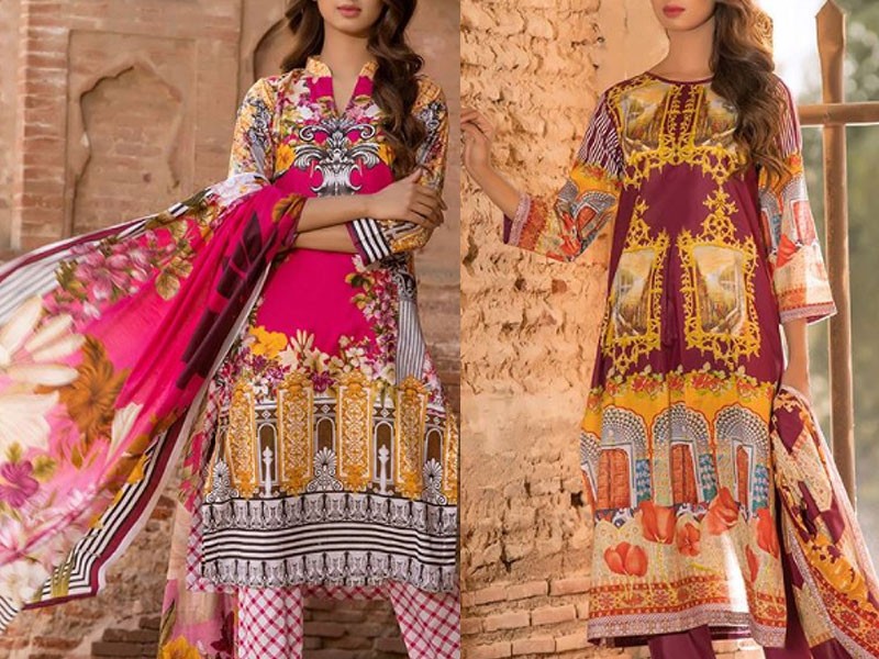 Digital All-Over Print Lawn Dress 2024 with Lawn Dupatta