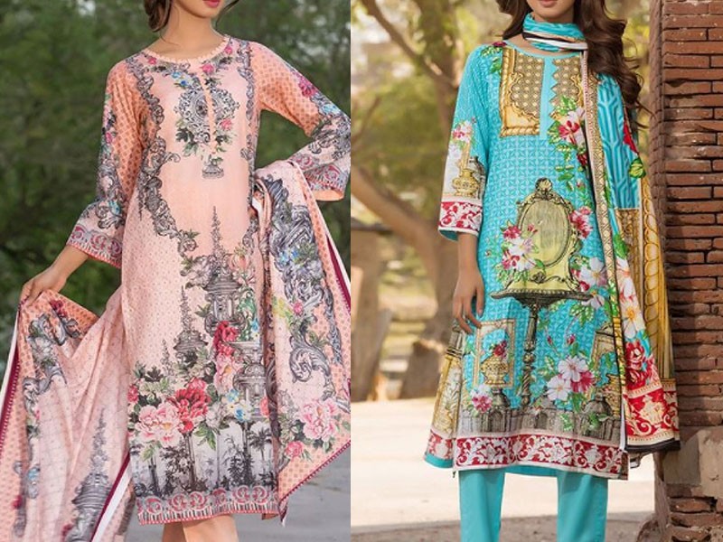 Digital All-Over Print Lawn Dress 2024 with Lawn Dupatta