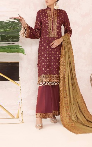 Elegant 2-Piece Embroidered Lawn Dress 2024