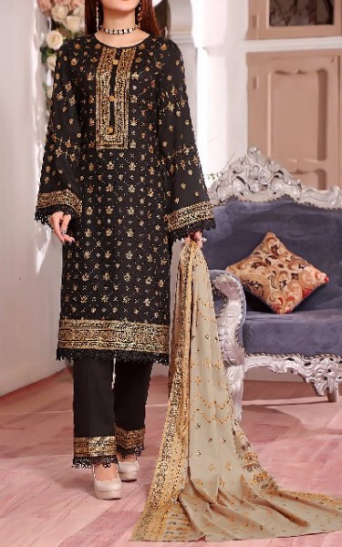 Elegant 2-Piece Embroidered Lawn Dress 2024