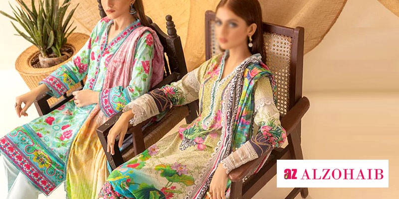 Al-Zohaib Digital Print Summer Lawn Collection 2023-24