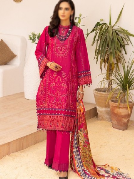 Ethnic Sequins Embroidered 2-Piece Black Cotton Lawn Dress