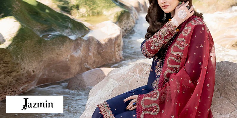 Jazmin Luxury Iris Summer Lawn Collection 2023-24