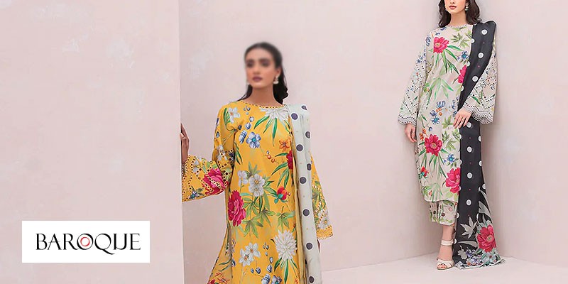 Baroque Unstitched Summer Dresses Collection 2023