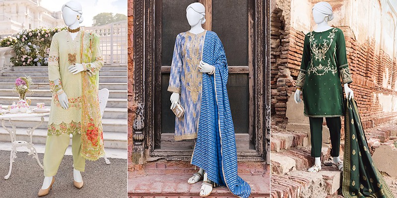 Junaid Jamshed Unstitched Summer Dresses Collection in Pakistan