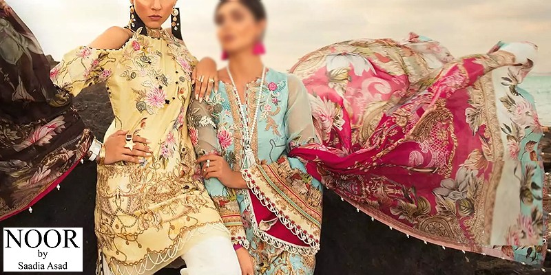 Latest Noor by Saadia Asad Luxury Lawn Collection in Pakistan