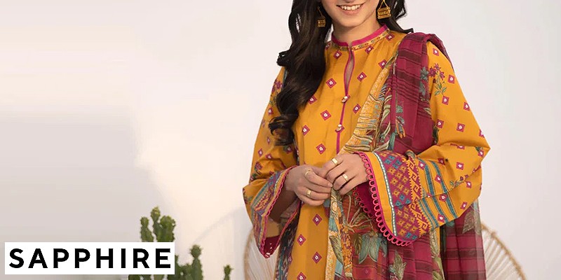 Latest Sapphire Summer Lawn Collection in Pakistan