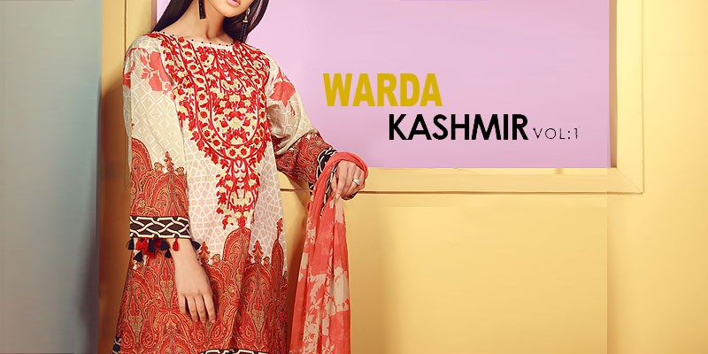 Warda Kashmir Lawn Collection 2018