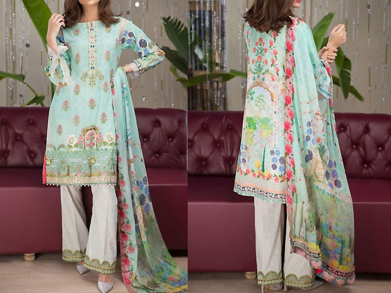 Firdous Malhar Lawn Collection 2018