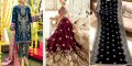 Velvet Party & Wedding Dresses Designs in Pakistan