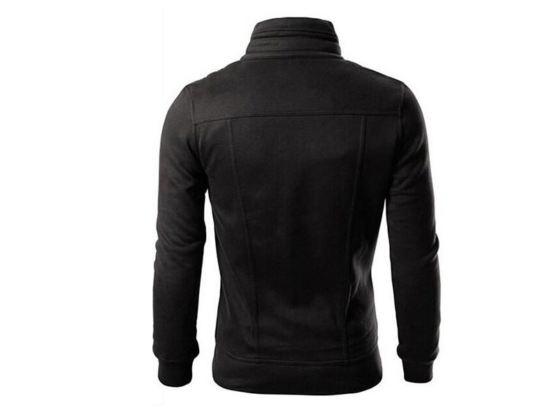 Stylish Men's Fleece Jacket - Black