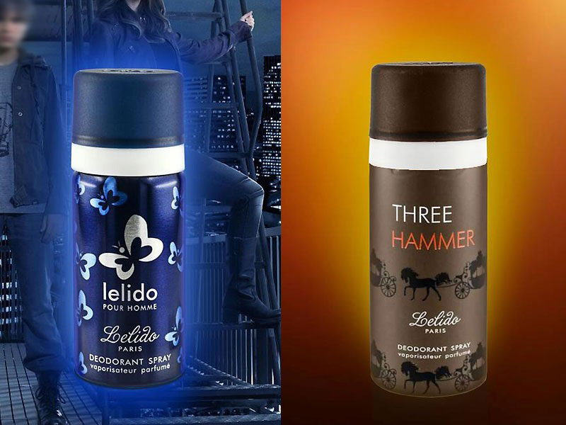 Pack of 5 Lelido Paris Deodorants for Men