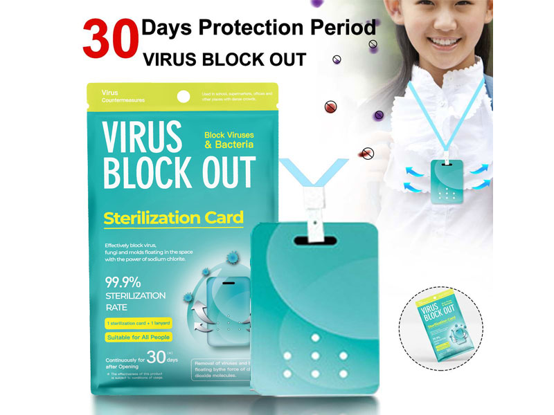 Virus Block Out Sanitization Card for Public Places