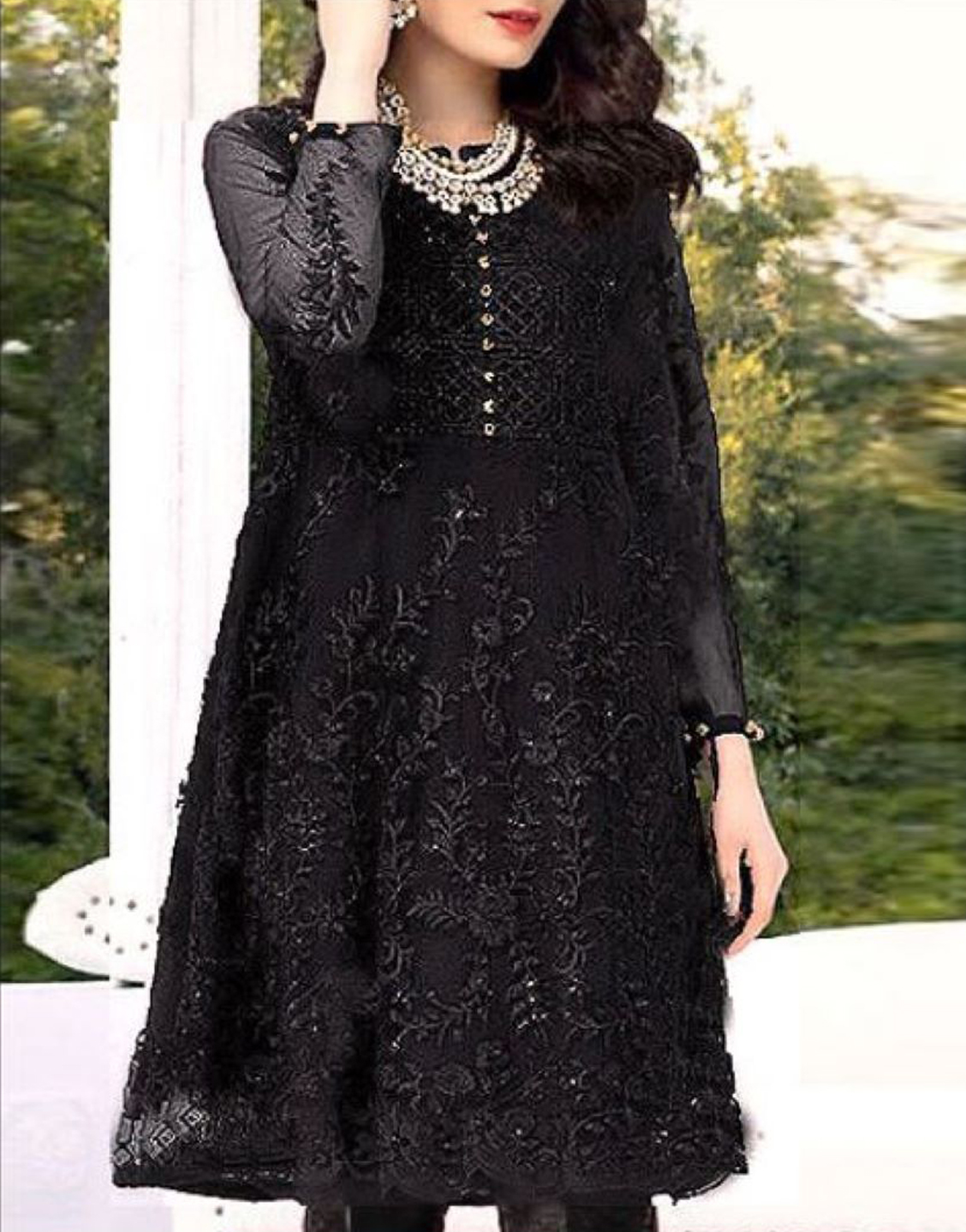 Popular Black Net Kurti and Black Net Tunic Online Shopping | Page 6