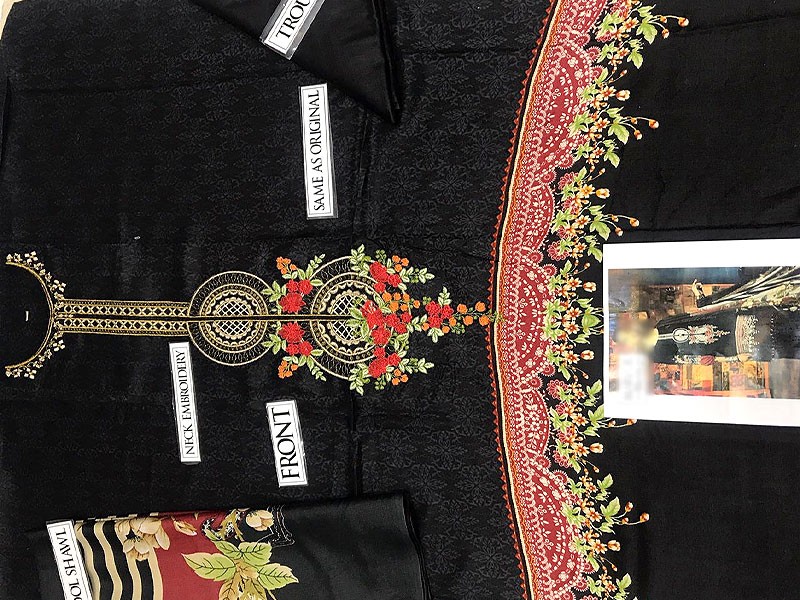 Embroidered Marina Dress with Wool Shawl Dupatta Price in Pakistan ...