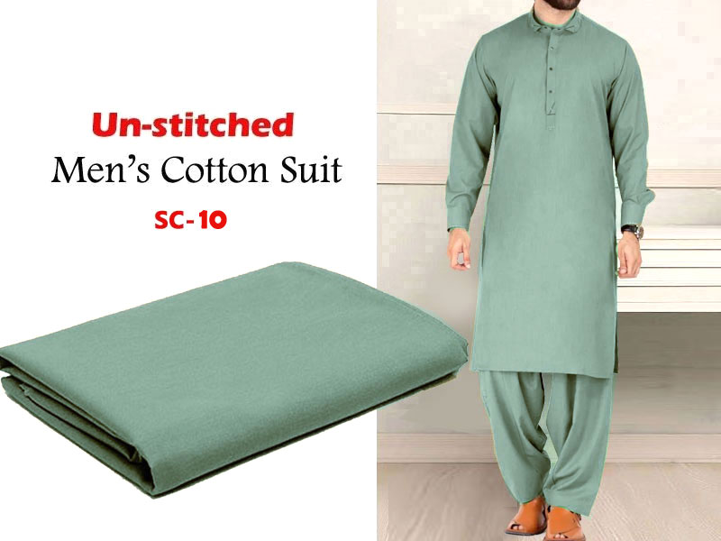 IB Swiss Fashion Soft Egyptian Cotton Unstitched Men's Shalwar Kameez