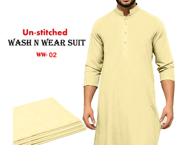 Pack of 3 Unstitched Men's Wash n Wear Suits of Your Choice