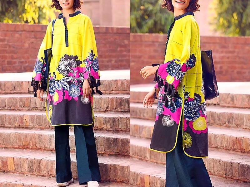2-Piece Unstitched Printed Lawn Suit Price in Pakistan