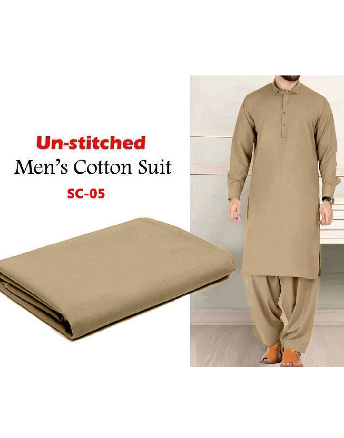 IB Swiss Fashion Soft Egyptian Cotton Unstitched Men's Shalwar Kameez Price in Pakistan