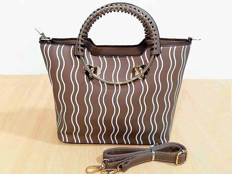 Faux-Leather Ladies Fashion Handbag