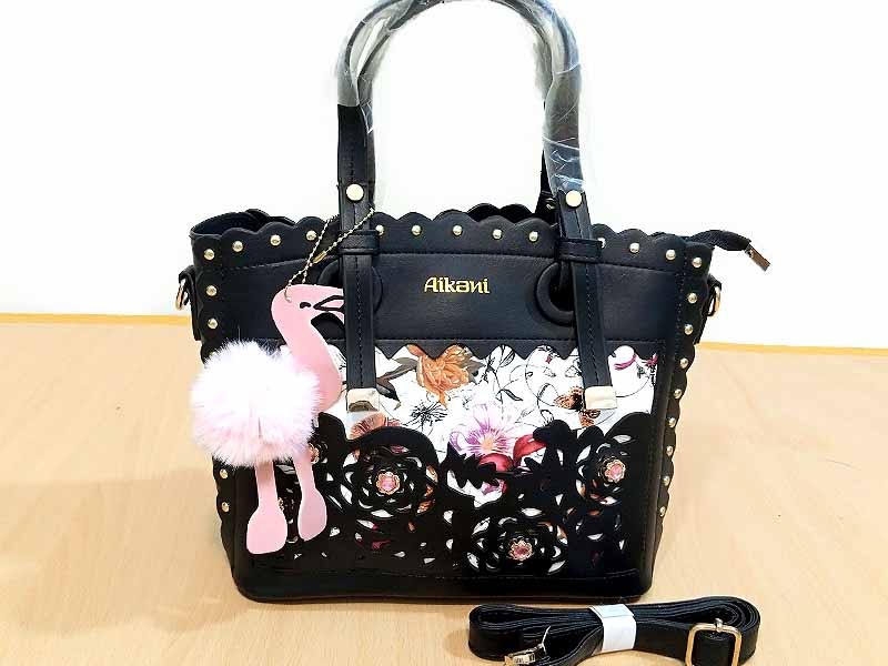 2-Pcs Luxury Women's Handbags - Black Price in Pakistan