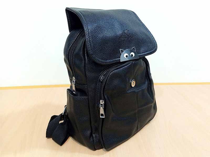 Stylish Faux-Leather Backpack for Girls