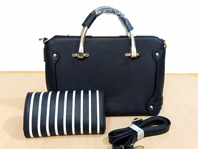 2-Pcs Luxury Women's Handbags - Black