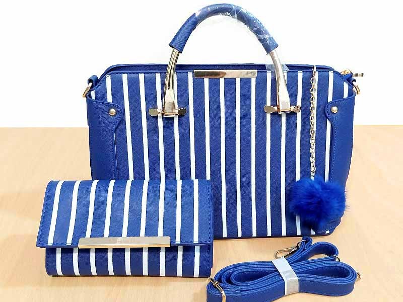 2-Pcs Luxury Women's Handbags - Blue