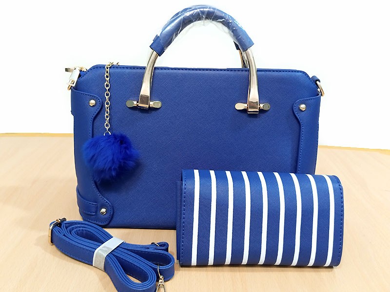 2-Pcs Luxury Women's Handbags - Blue