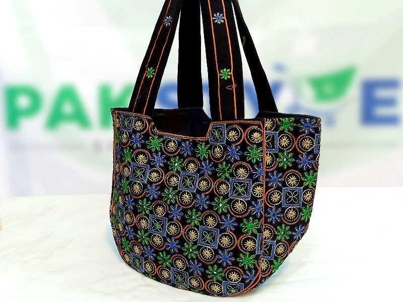 Traditional Style Embroidered Fabric Shoulder Bag