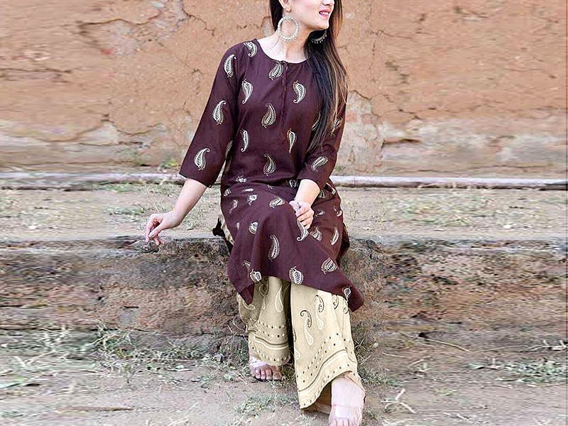 2-Pcs Sequins Embroidered Black Linen Dress Price in Pakistan