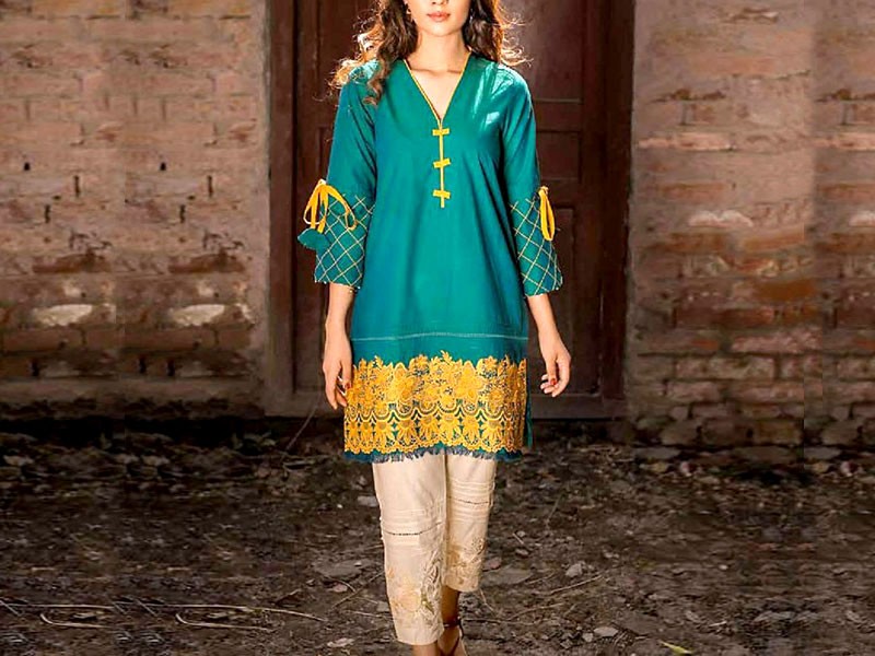 2-Pcs Embroidered Lawn Suit 2021