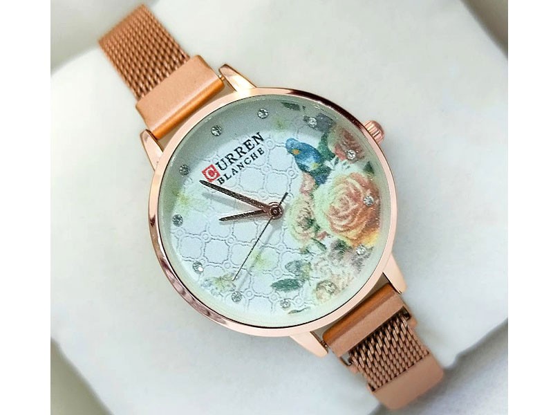 Noble Floral Dial Fashion Watch for Girls Price in Pakistan