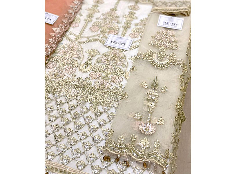 Heavy Embroidered Net Wedding Lehenga Dress 2022