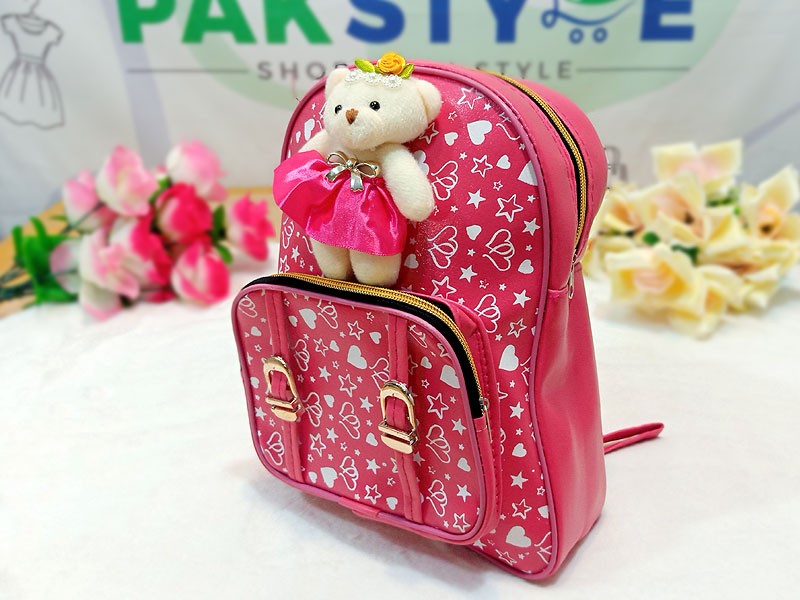 Teddy Bear Mini Backpack for Kids - Pink