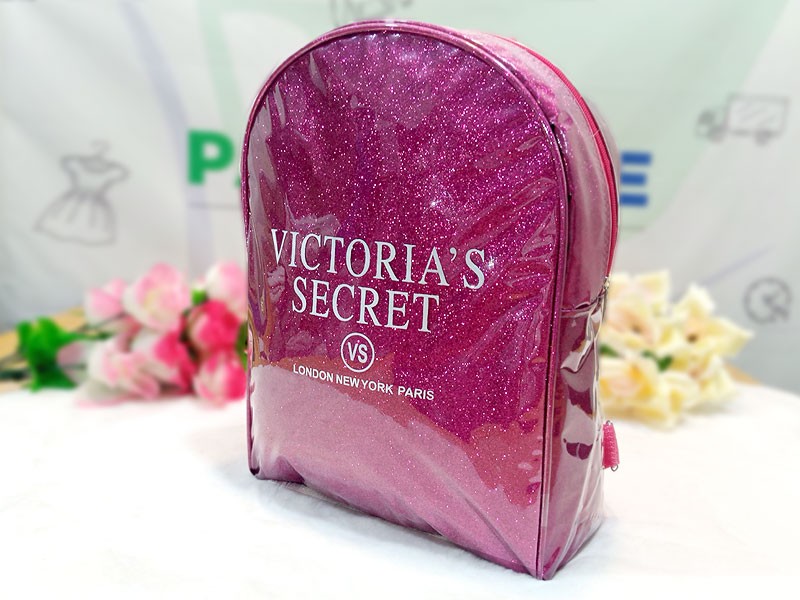 Glitter Sparkle Standard Size Backpack for Girls - Pink