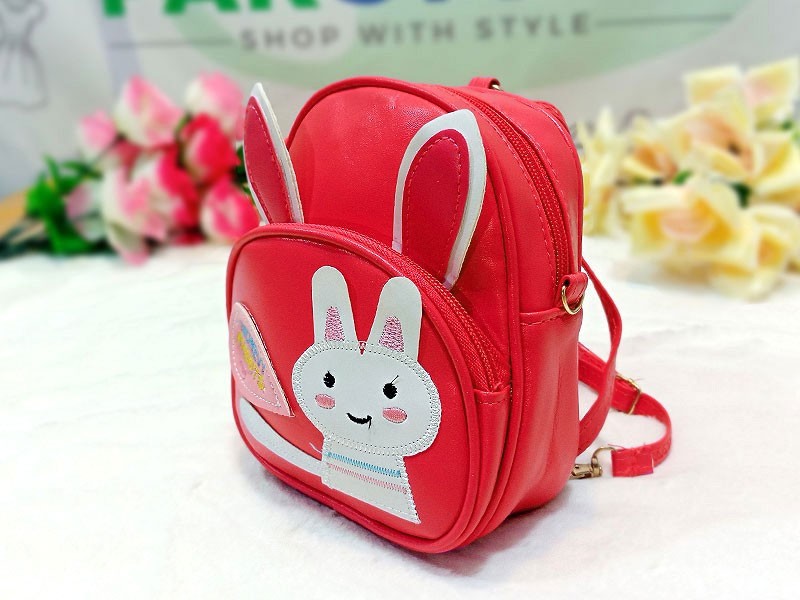 Honey Rabbit Mini Backpack for Kids - Red