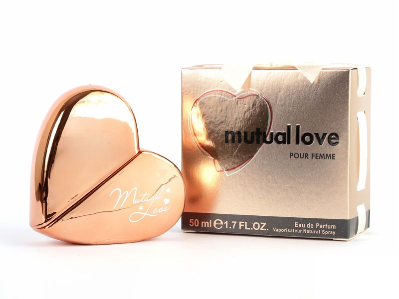 Golden Heart Shaped Mutual Love Perfume & Watch Gift Pack for Her